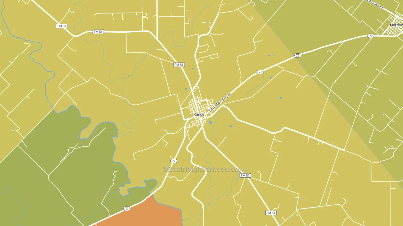78151, TX block-group voter-turnout map