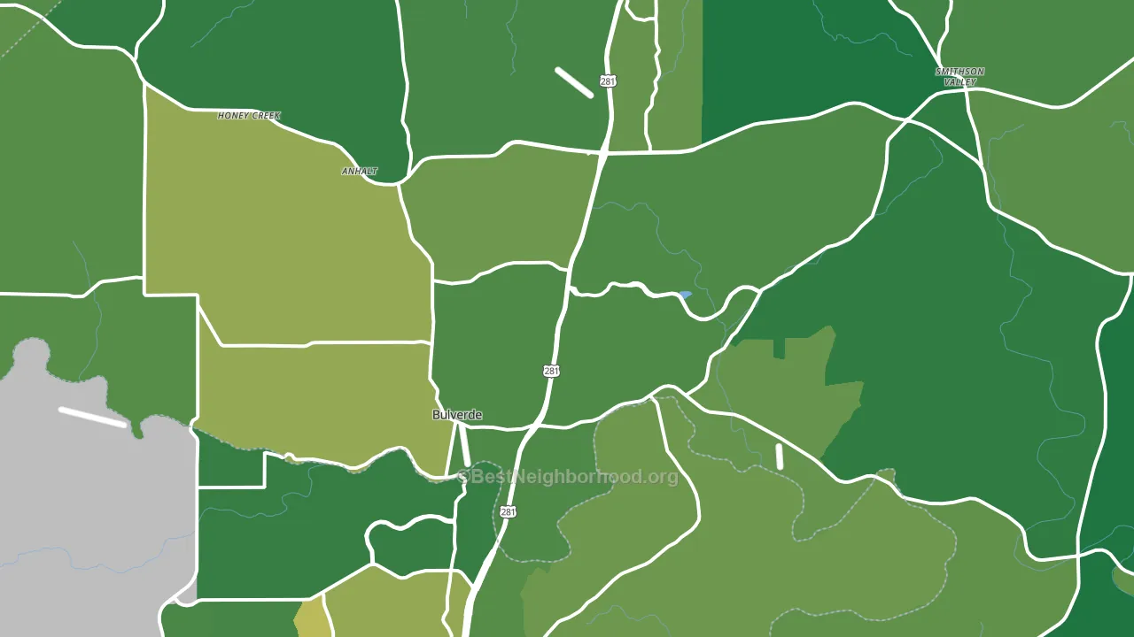 78163, TX block-group voter-turnout map