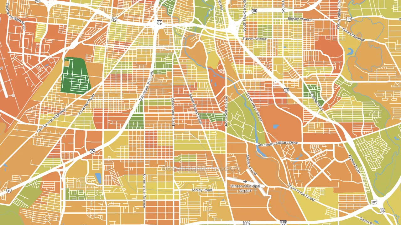 78214, TX block-group voter-turnout map