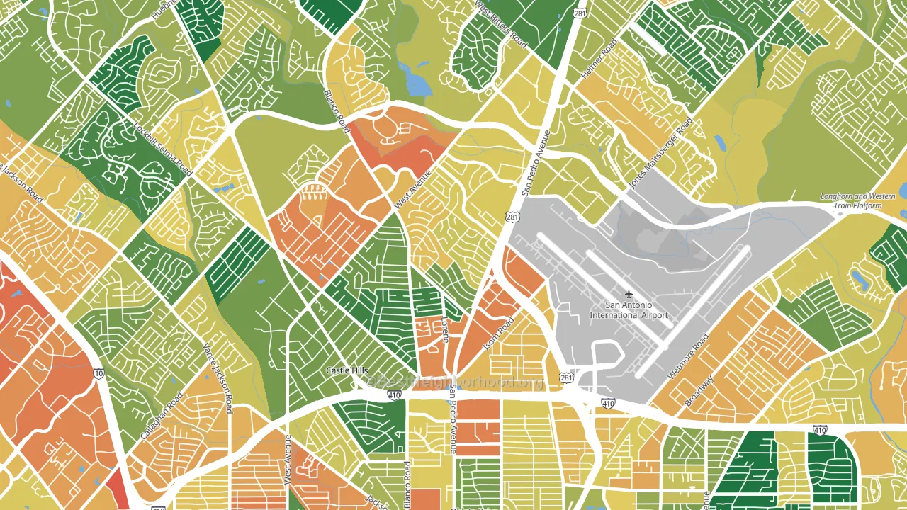 78216, TX block-group voter-turnout map