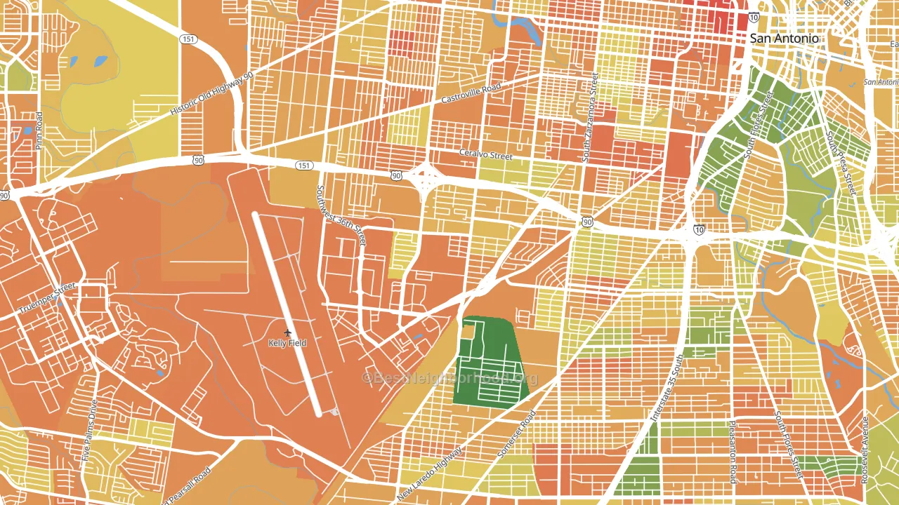 78226, TX block-group voter-turnout map