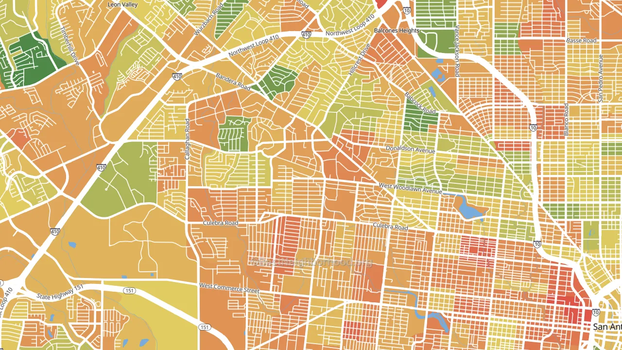 78228, TX block-group voter-turnout map