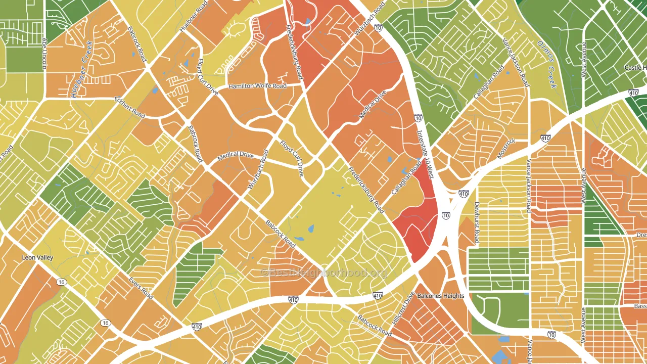 78229, TX block-group voter-turnout map