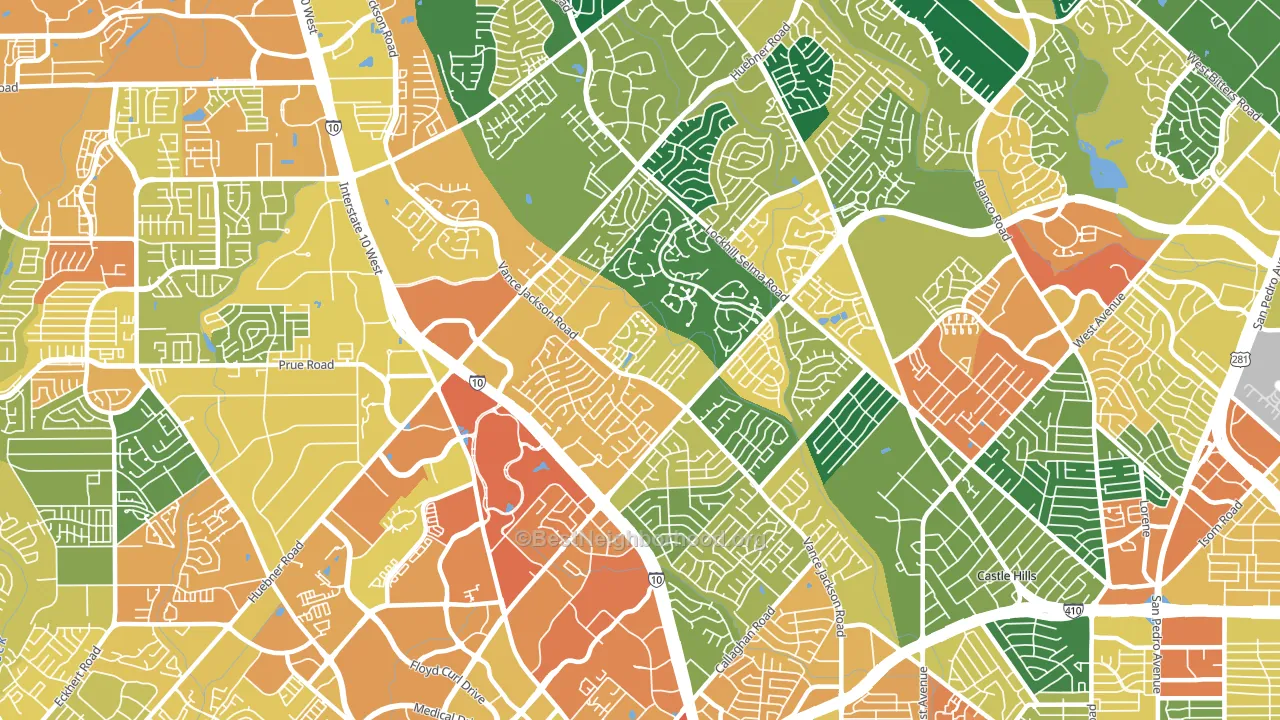 78230, TX block-group voter-turnout map