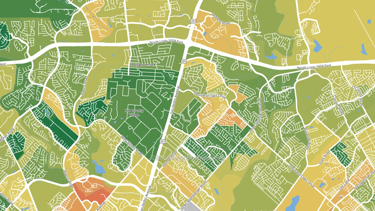 78232, TX block-group voter-turnout map