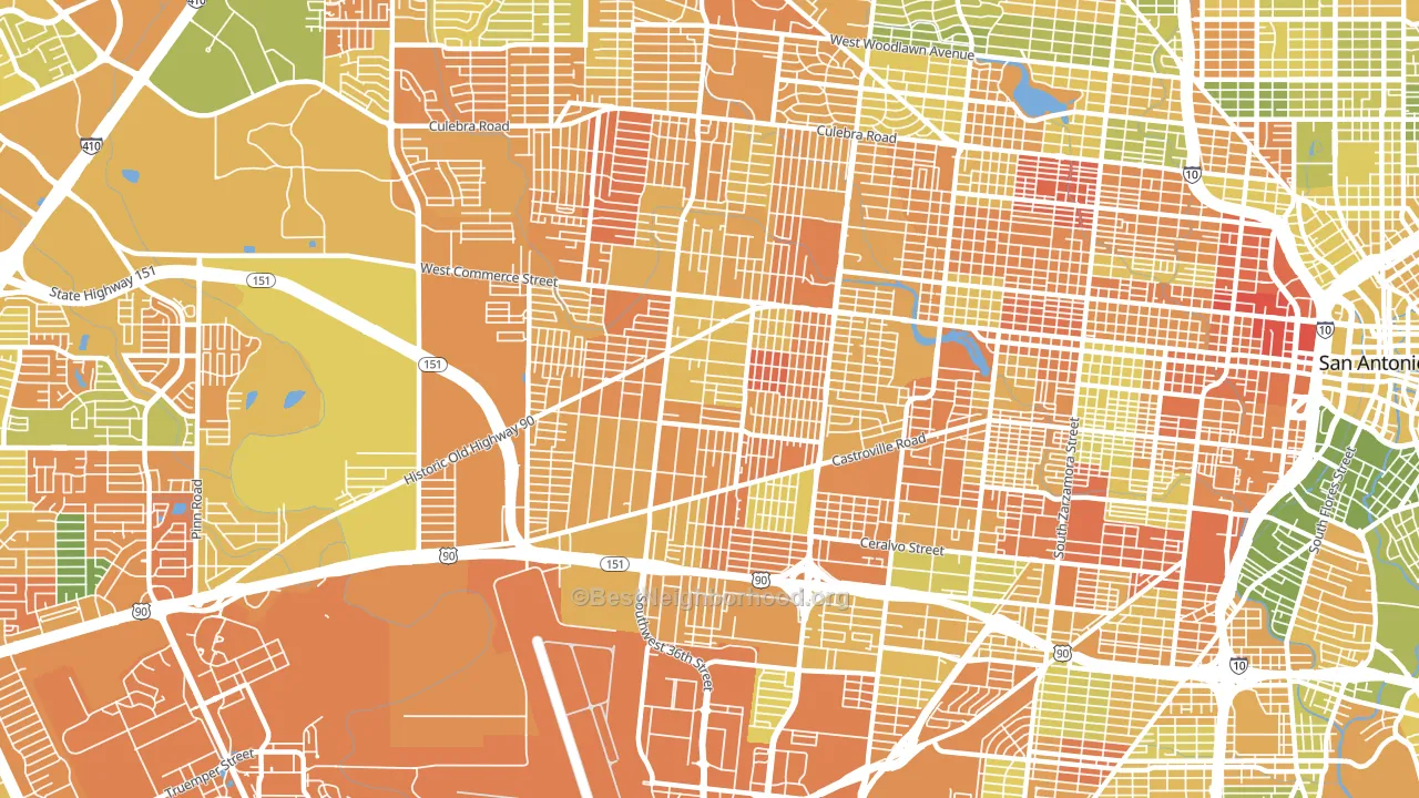 78237, TX block-group voter-turnout map