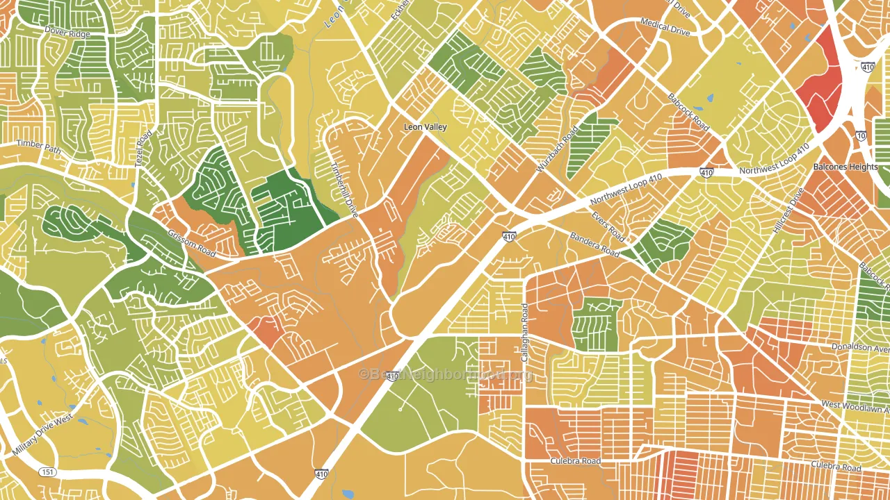 78238, TX block-group voter-turnout map