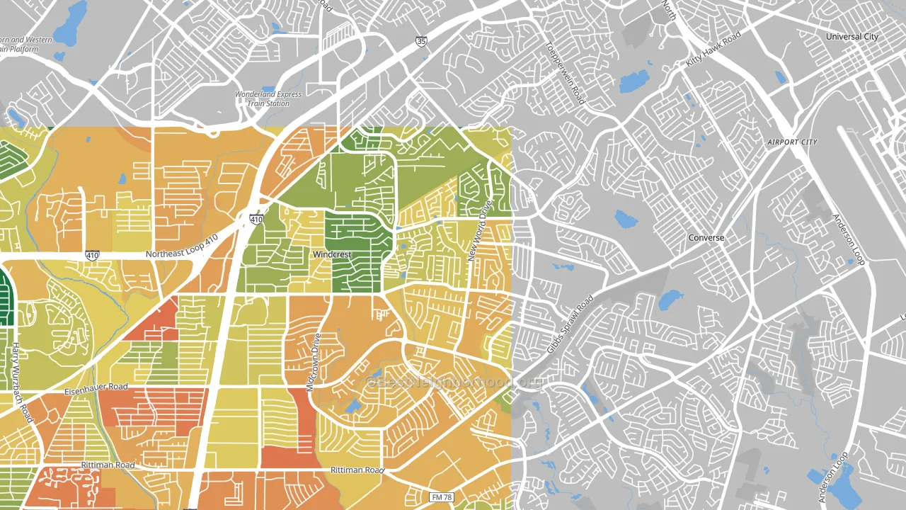 78239, TX block-group voter-turnout map