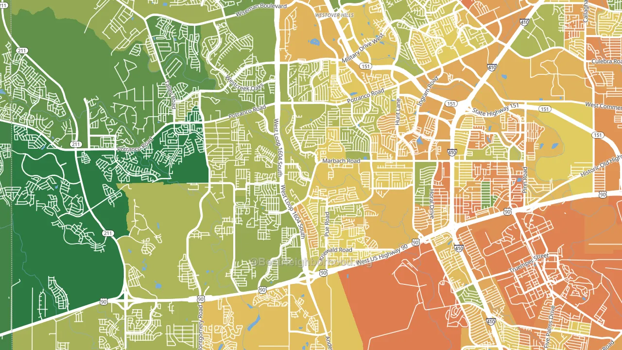 78245, TX block-group voter-turnout map