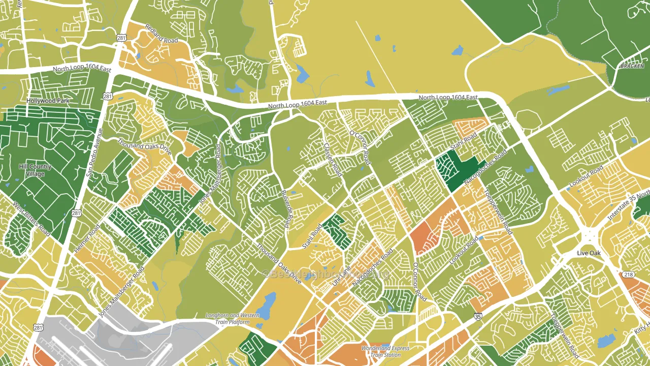 78247, TX block-group voter-turnout map