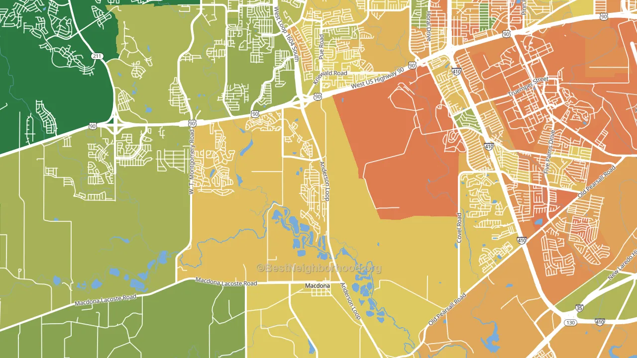 78252, TX block-group voter-turnout map