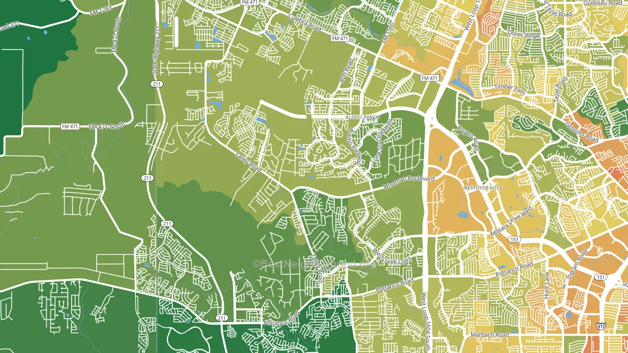78253, TX block-group voter-turnout map