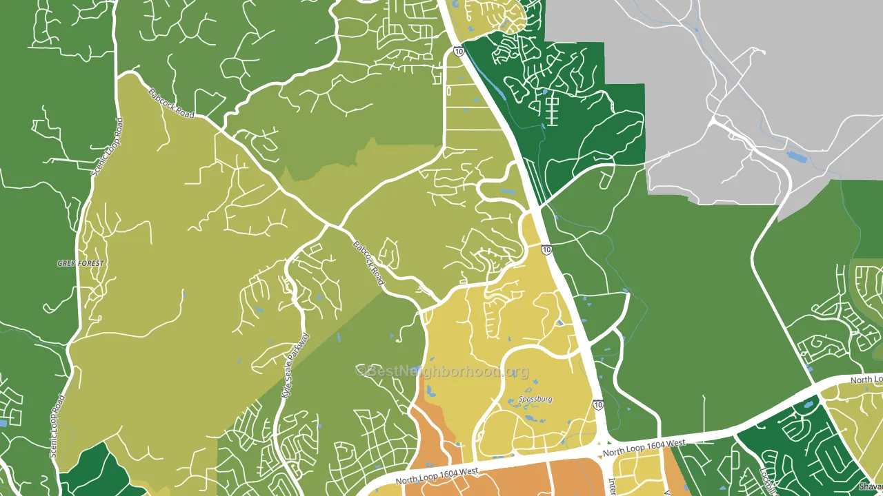 78256, TX block-group voter-turnout map