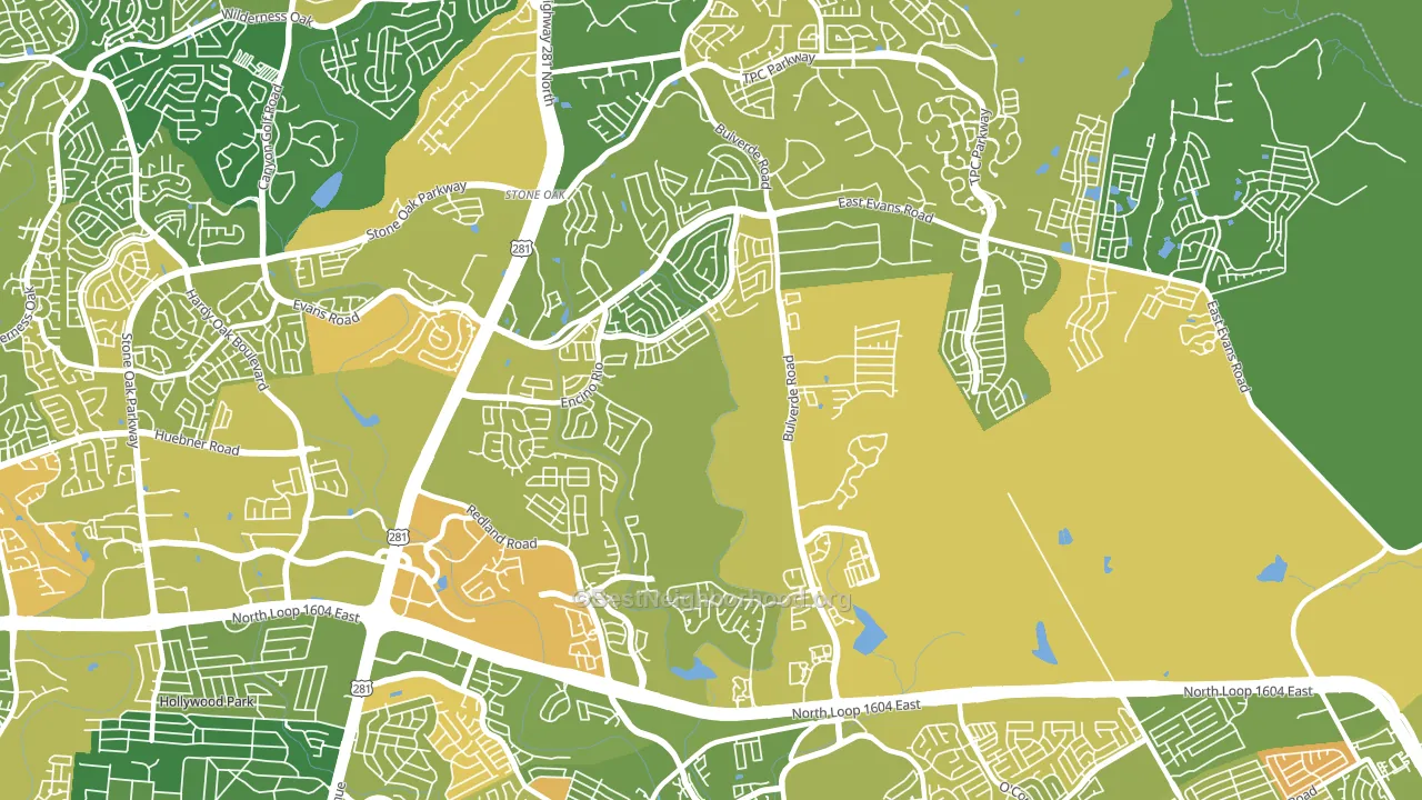 78259, TX block-group voter-turnout map