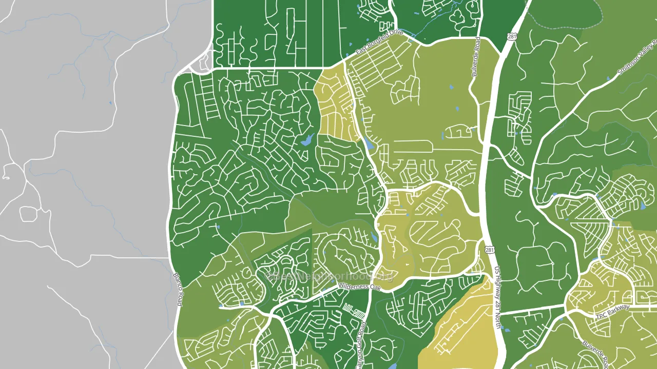 78260, TX block-group voter-turnout map