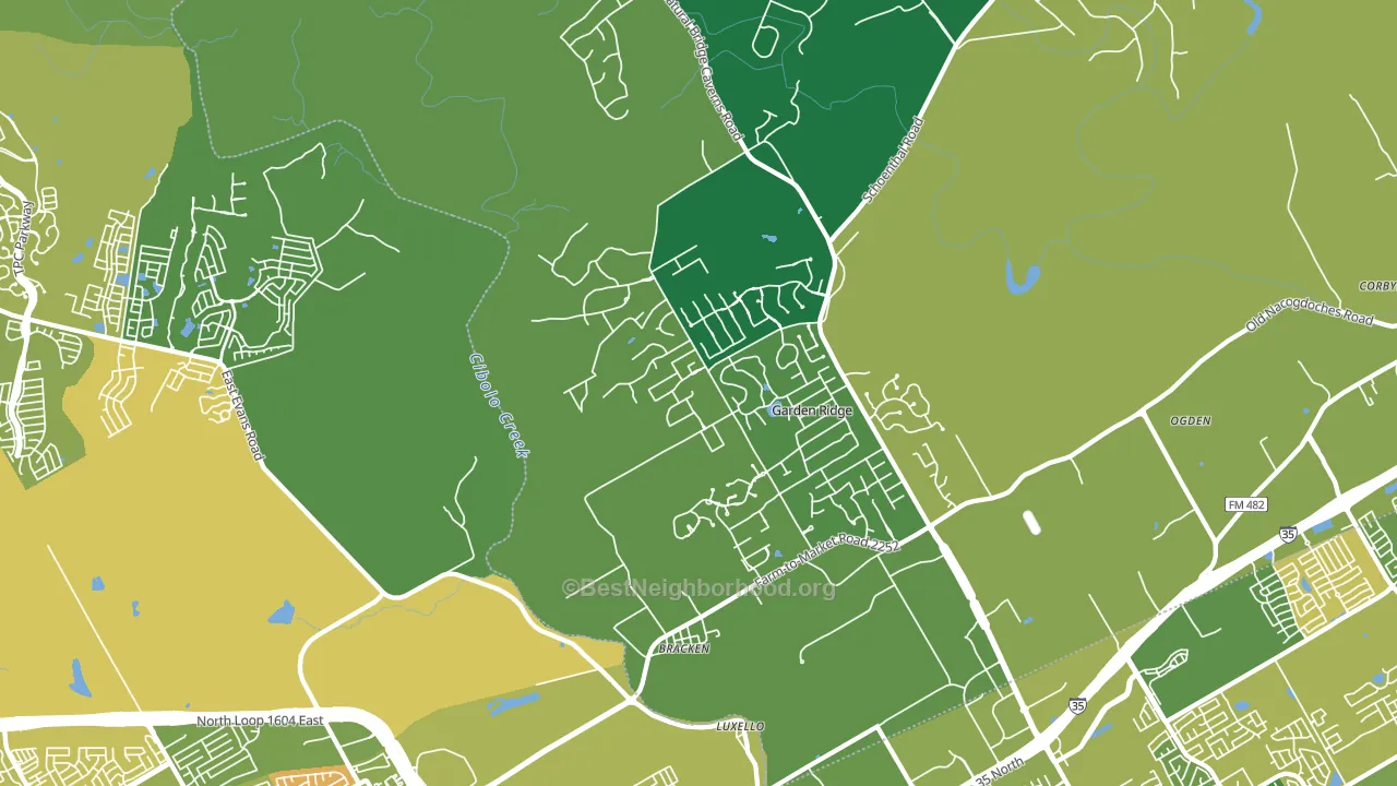 78266, TX block-group voter-turnout map