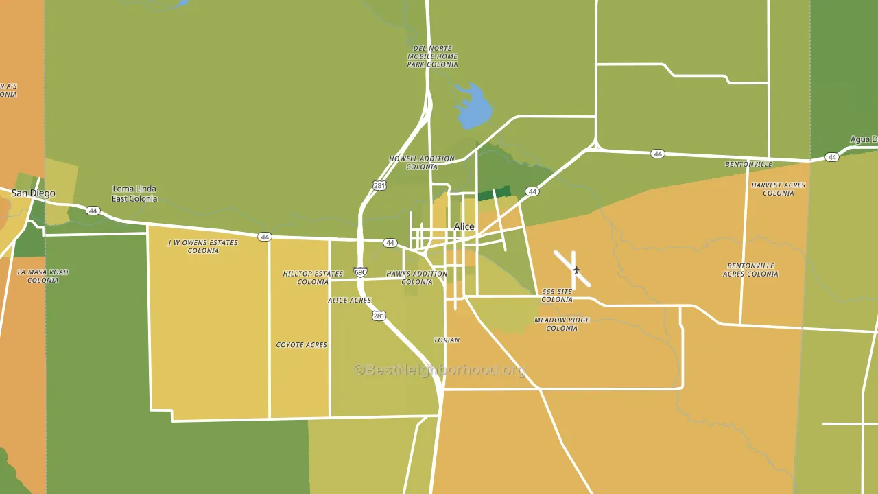 78332, TX block-group voter-turnout map