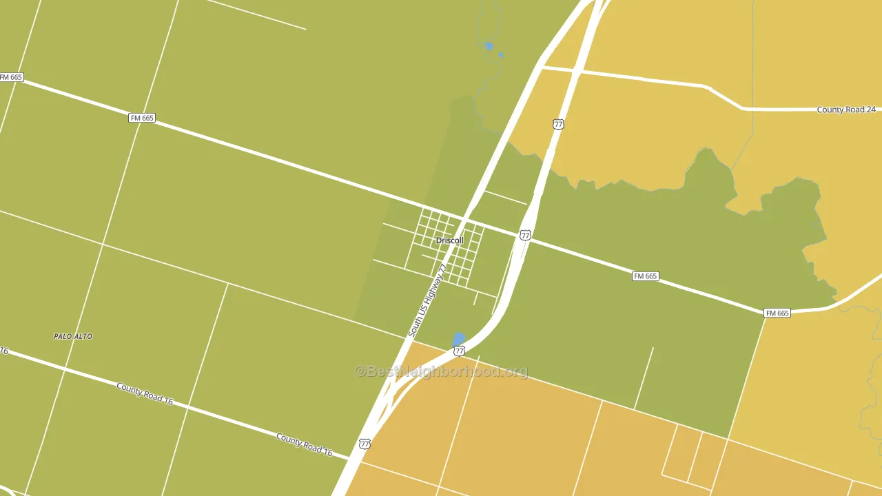 78351, TX block-group voter-turnout map