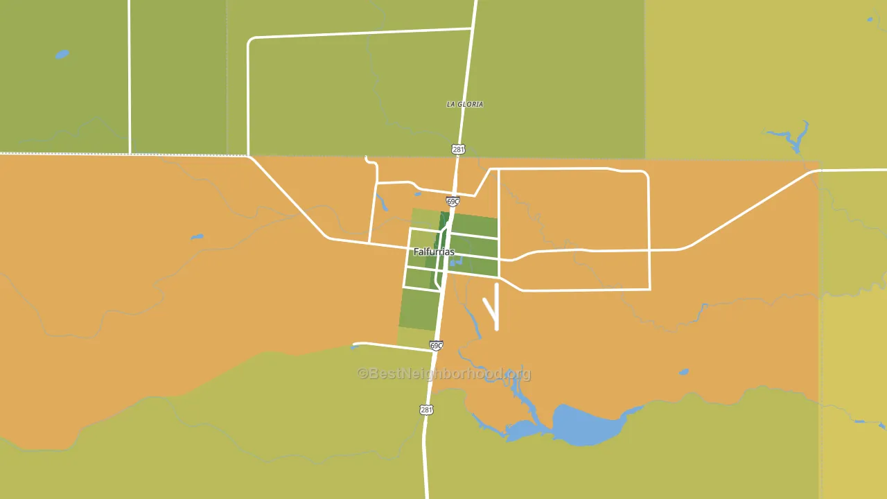 78355, TX block-group voter-turnout map