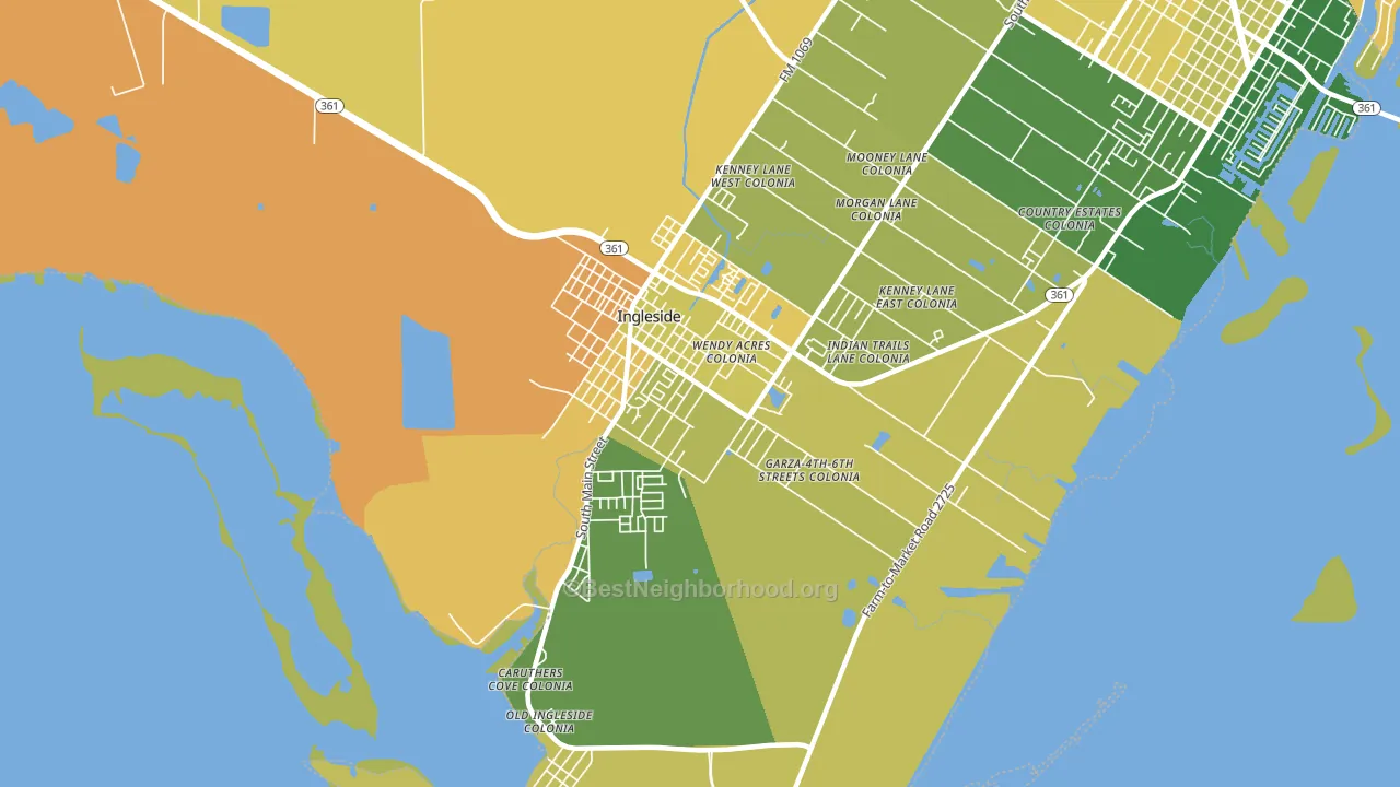 78362, TX block-group voter-turnout map