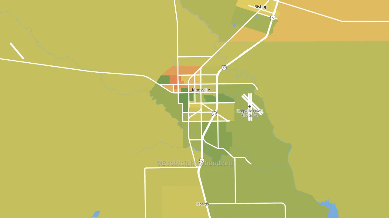 78363, TX block-group voter-turnout map