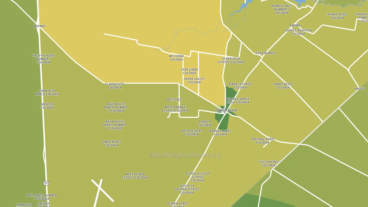 78372, TX block-group voter-turnout map