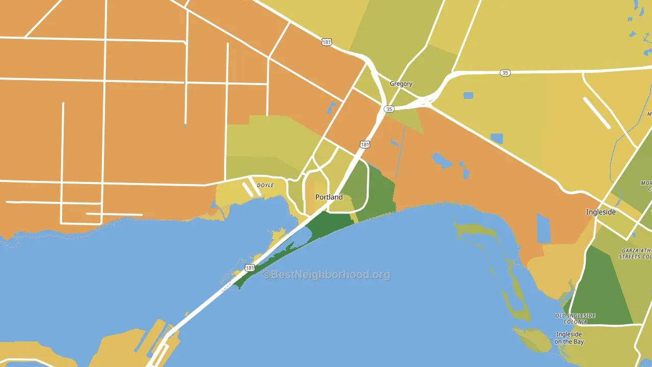 78374, TX block-group voter-turnout map
