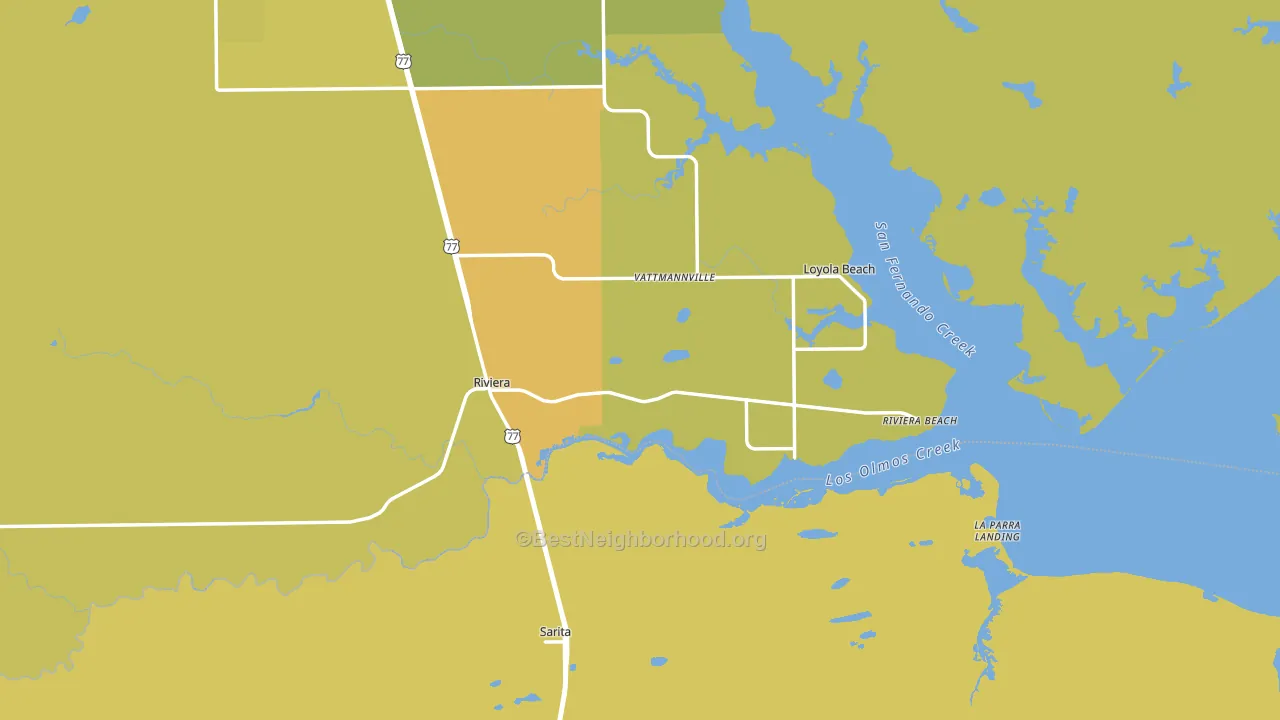 78379, TX block-group voter-turnout map