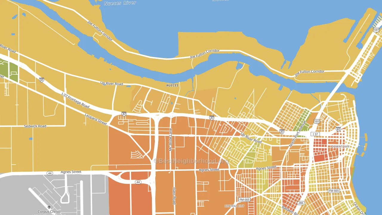 78407, TX block-group voter-turnout map