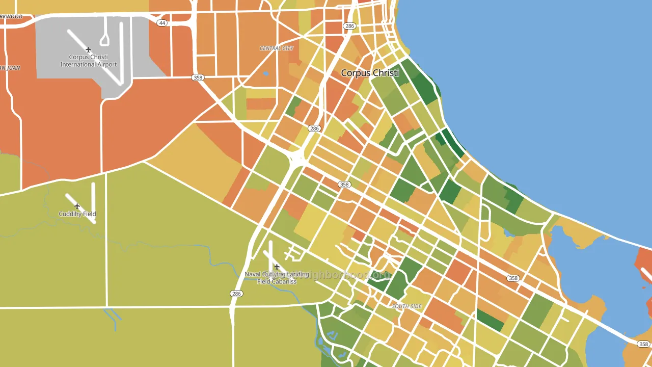 78415, TX block-group voter-turnout map
