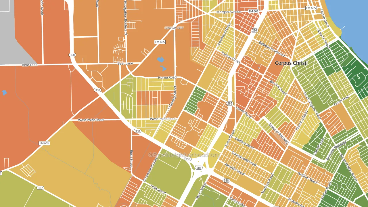 78416, TX block-group voter-turnout map