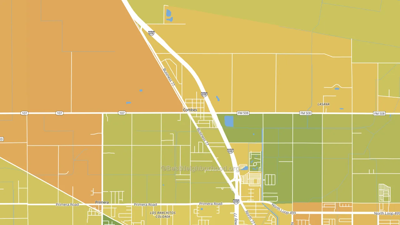 78535, TX block-group voter-turnout map