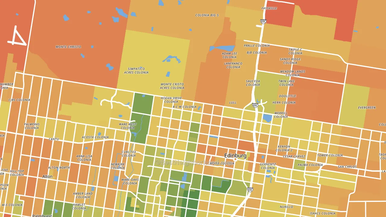 78541, TX block-group voter-turnout map