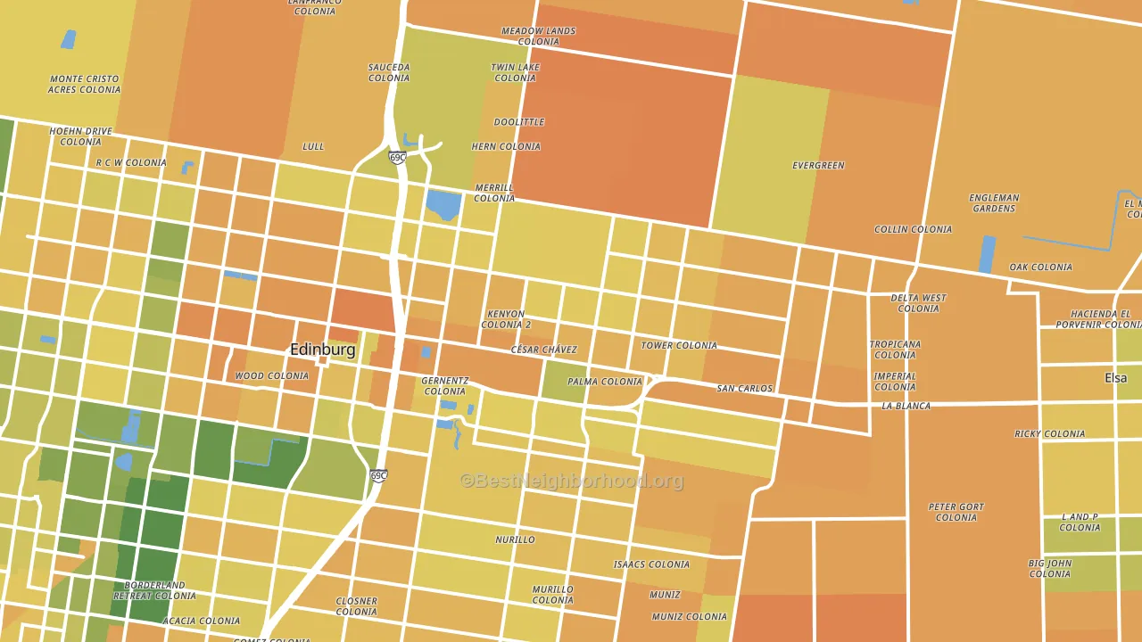 78542, TX block-group voter-turnout map