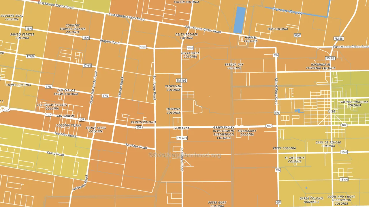 78558, TX block-group voter-turnout map