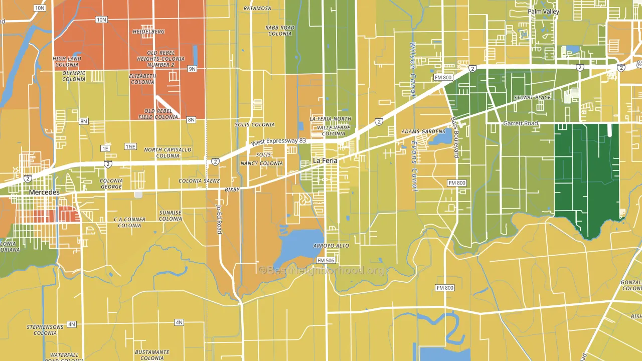 78559, TX block-group voter-turnout map