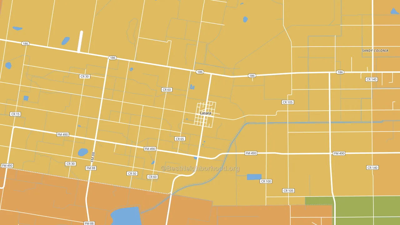 78561, TX block-group voter-turnout map
