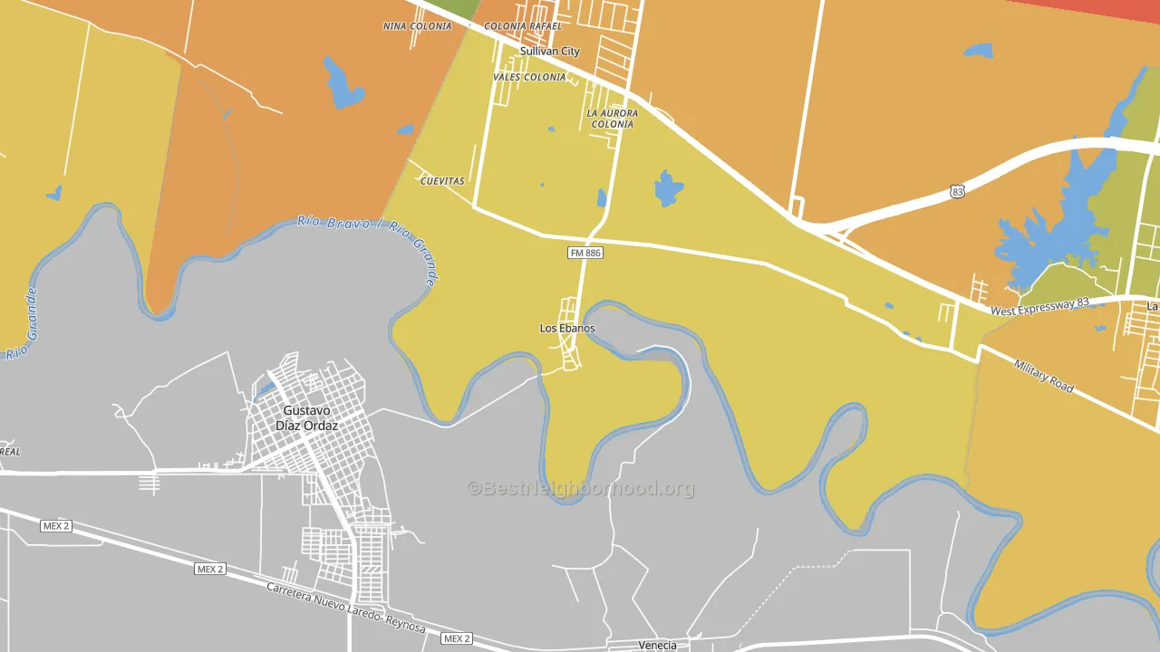 78565, TX block-group voter-turnout map