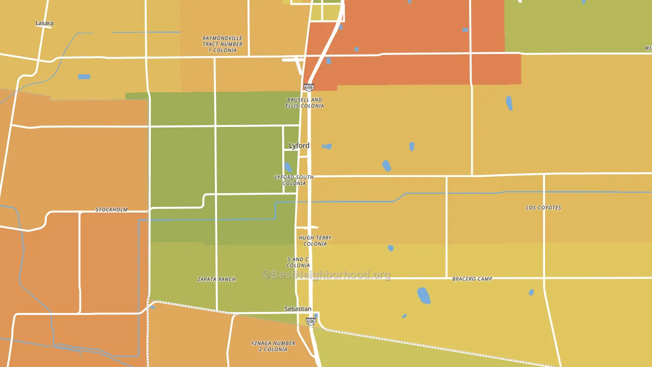 78569, TX block-group voter-turnout map