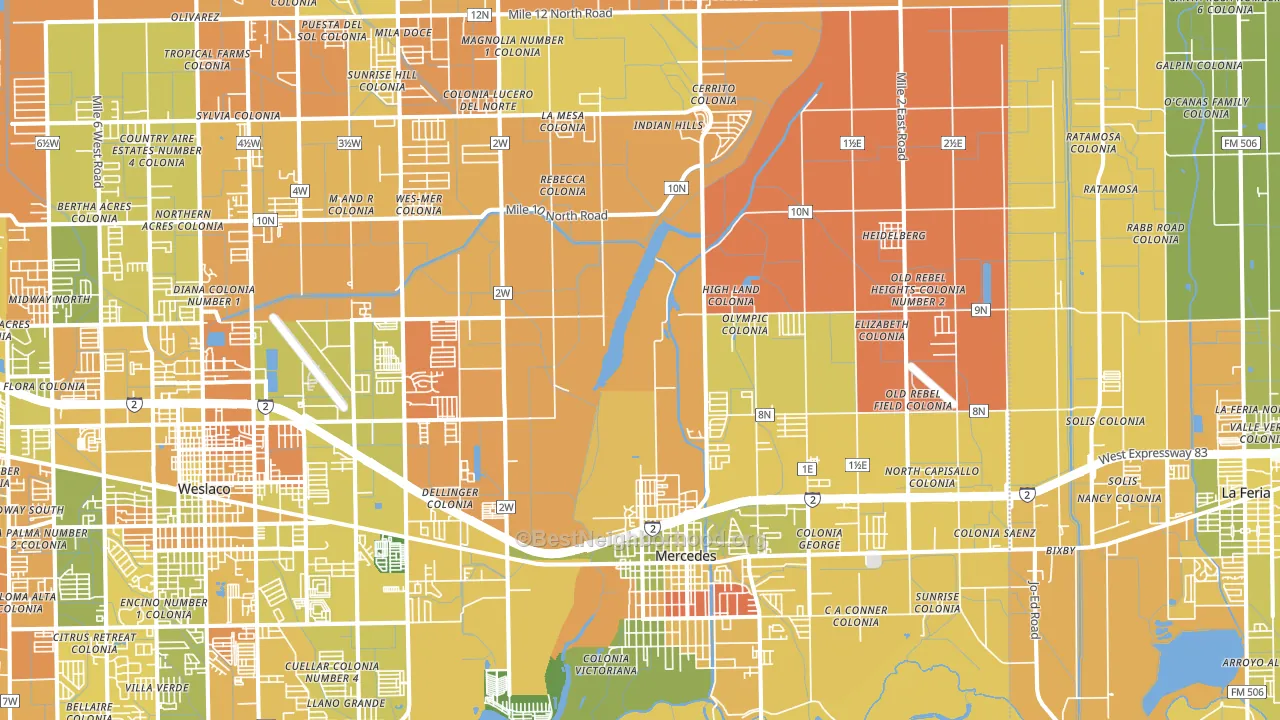 78570, TX block-group voter-turnout map