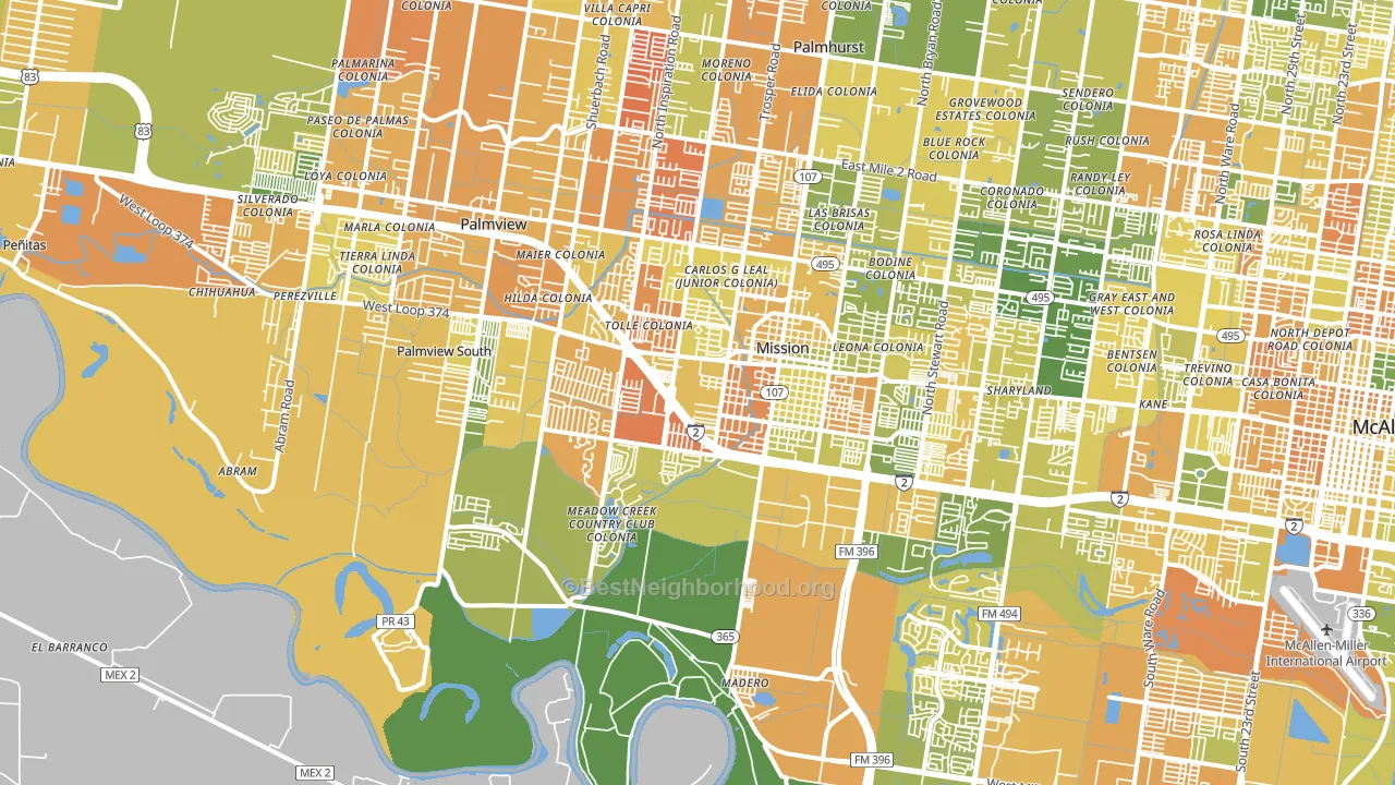 78572, TX block-group voter-turnout map
