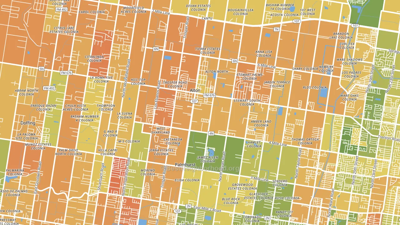 78573, TX block-group voter-turnout map