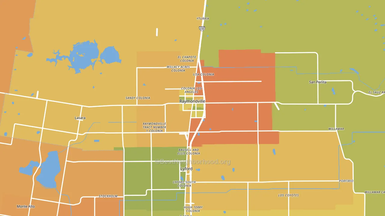 78580, TX block-group voter-turnout map