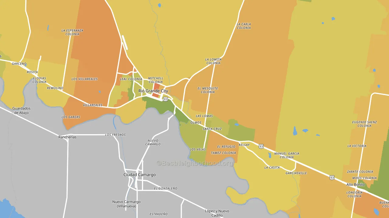 78582, TX block-group voter-turnout map