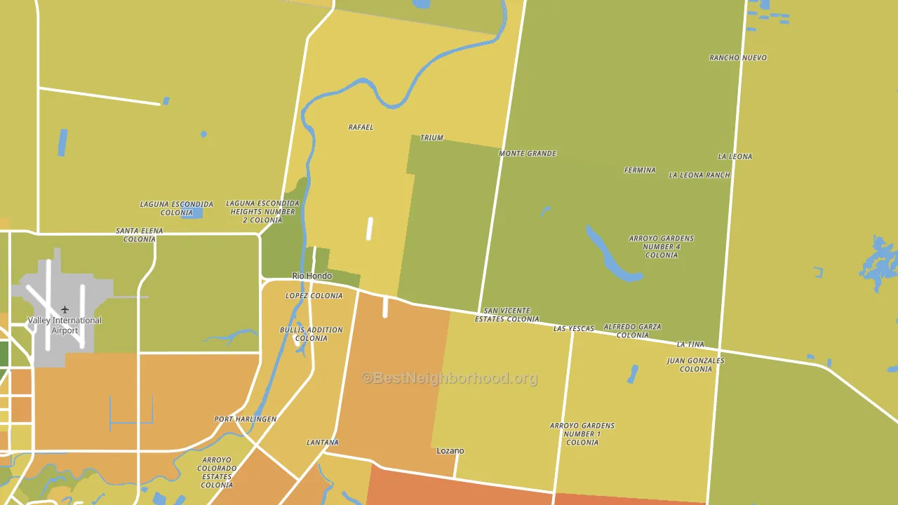 78583, TX block-group voter-turnout map
