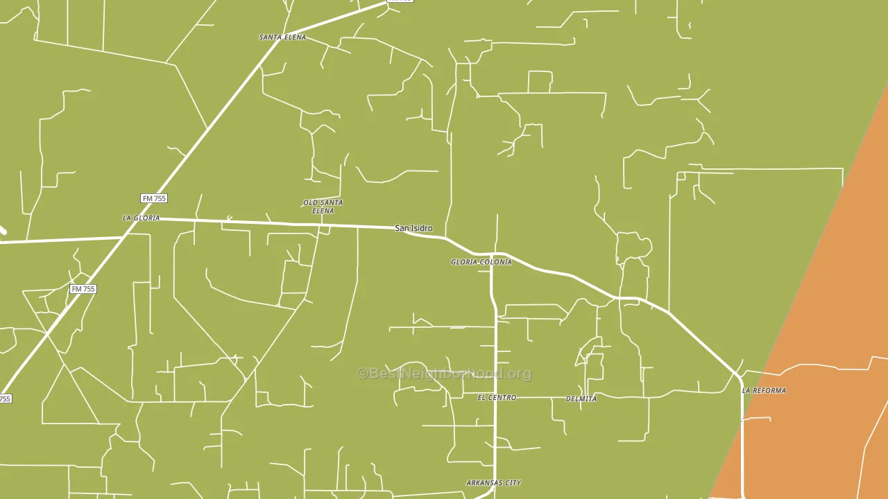 78588, TX block-group voter-turnout map
