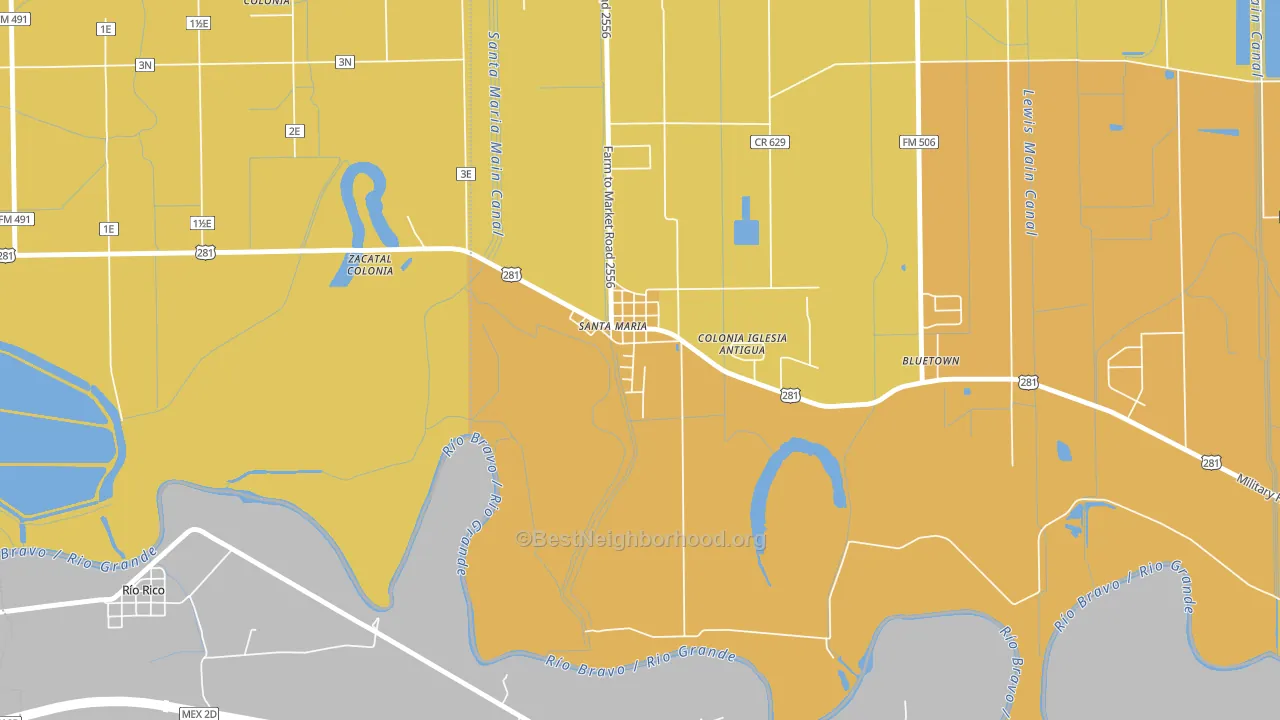 78592, TX block-group voter-turnout map