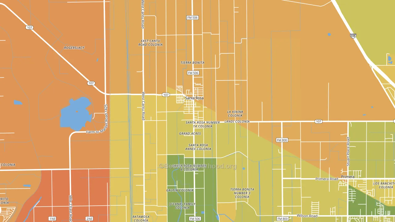 78593, TX block-group voter-turnout map