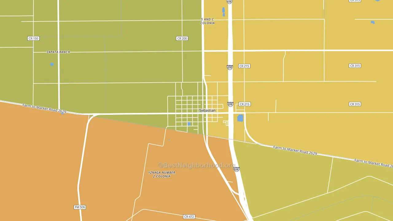 78594, TX block-group voter-turnout map