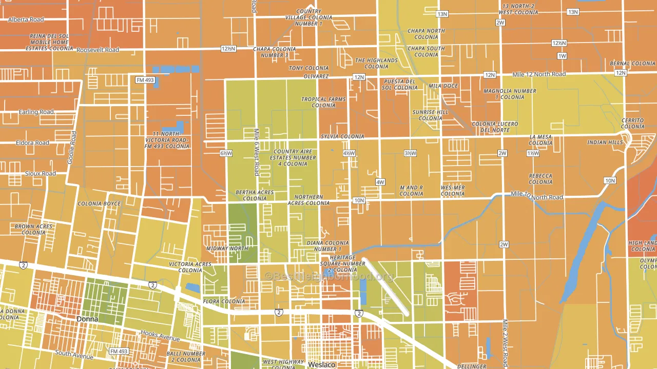 78599, TX block-group voter-turnout map